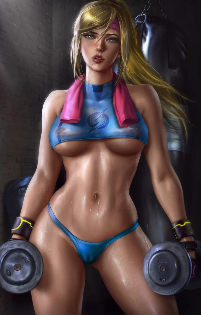 Samus Aran - NSFW, Logan cure, Metroid, Samus aran, Games, Art, Erotic, Longpost