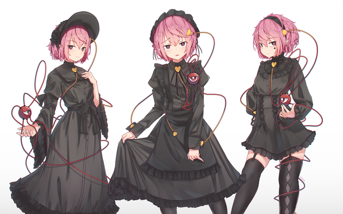 Komeiji Satori Touhou, Anime Art, , Komeiji Satori, Senzaicha kasukadoki