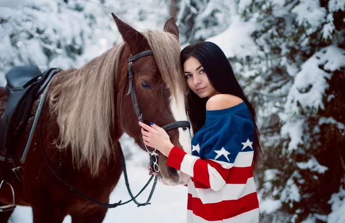 Horse photo walks - My, PHOTOSESSION, Horses, Nature, Winter, Girls, Longpost
