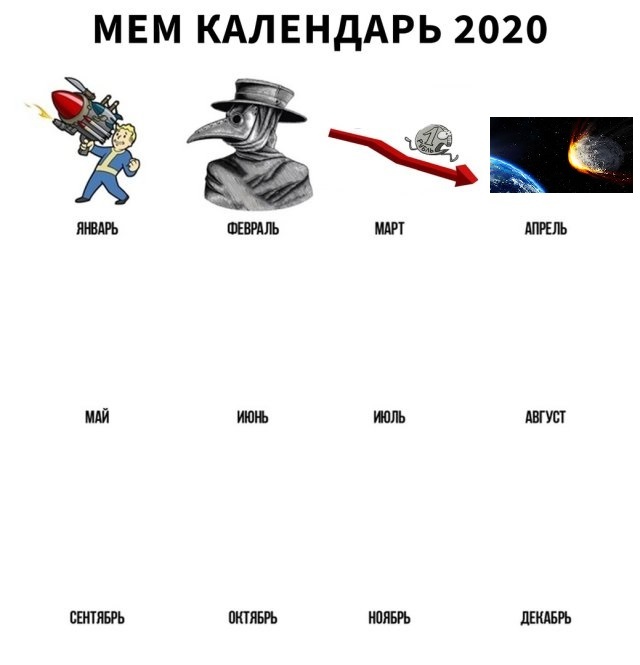 Perspective - Humor, 2020, The calendar, Memes, Meme calendar