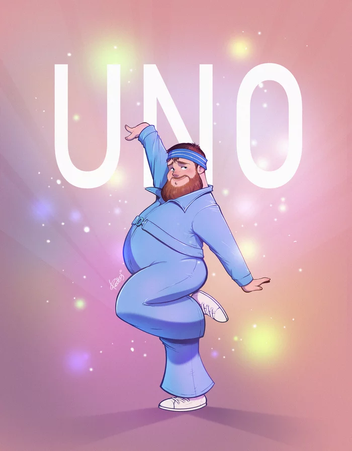 UNO - My, Redisoj, Fan art, Beard, Drawing, Images, Art, Little big, Little Big - UNO