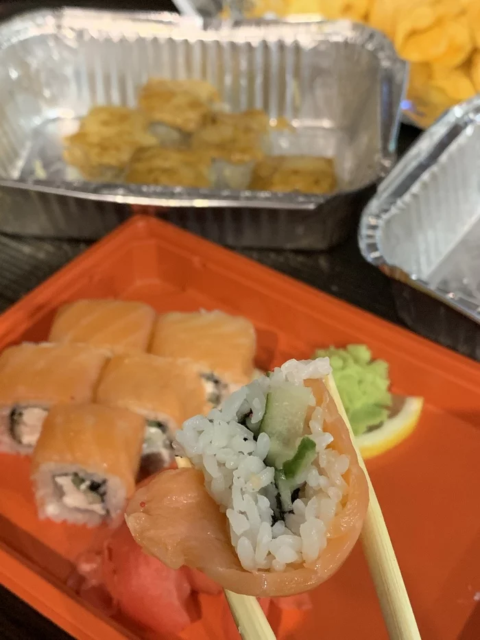 Mybox in Bryansk prepares sushi “excellently”! - My, Sushi delivery, Mybox, Longpost