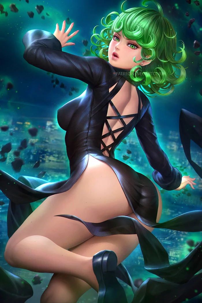 Tornado of terror!! - NSFW, Art, Girls, Erotic, Onepunchman, Tatsumaki, Anime, Anime art, Neoartcore