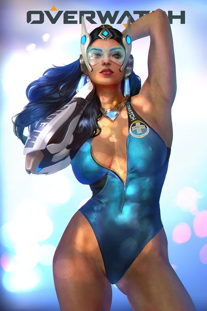 Symmetra - NSFW, Art, Girls, Erotic, Overwatch, Symmetra, Shikari Shambu, Longpost