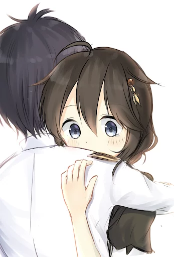 Hugs - Kantai collection, Anime, Anime art, Admiral, Shigure, Longpost