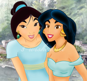Then and Now - Princess jasmine, Mulan, 
