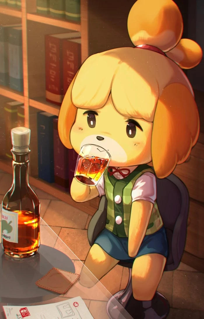 Isabelle - Hizake, Isabelle, Animal Crossing, Игры, Арт