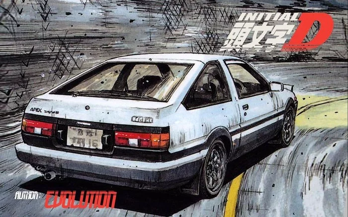 Toyota Sprinter Trueno AE86 - Арт, Initial D, Toyota sprinter trueno, AE86