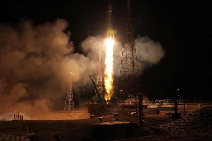 Photos of the launch of the Soyuz-2.1b rocket with 34 satellites OneWeb - Roscosmos, Oneweb, Satellite, Baikonur Cosmodrome, Space, Soyuz-2, Longpost