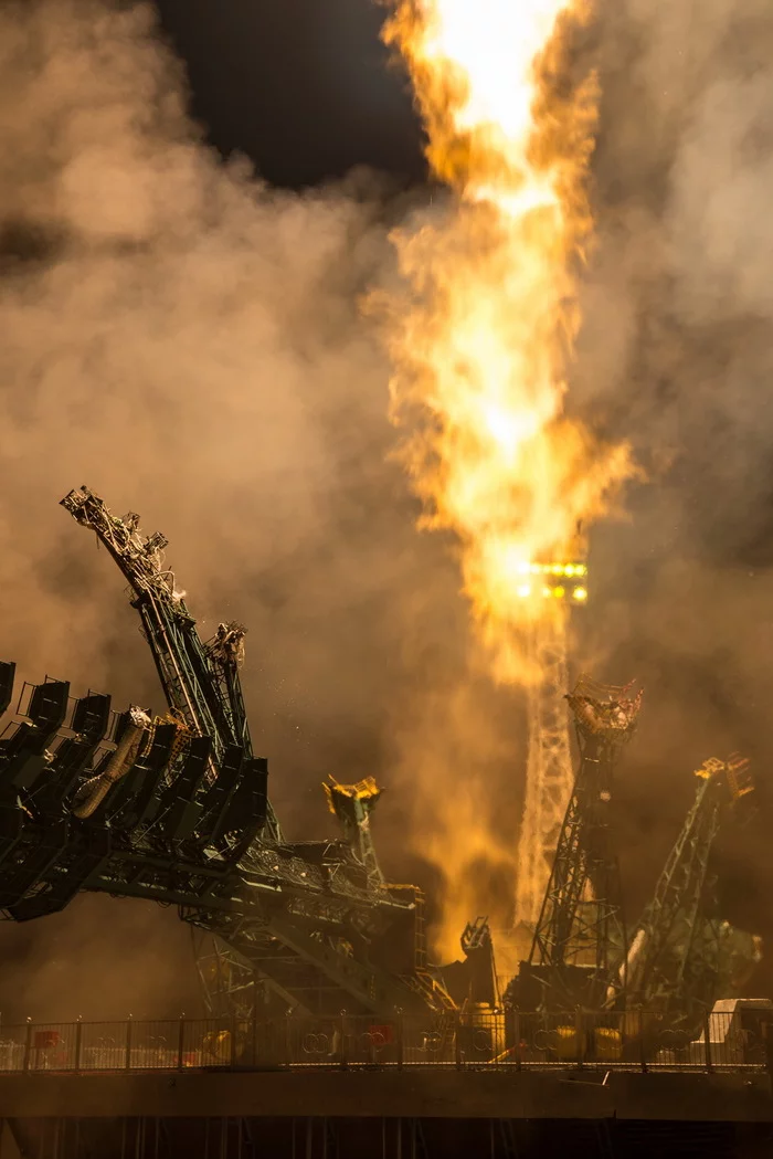 Photos of the launch of the Soyuz-2.1b rocket with 34 satellites OneWeb - Roscosmos, Oneweb, Satellite, Baikonur Cosmodrome, Space, Soyuz-2, Longpost