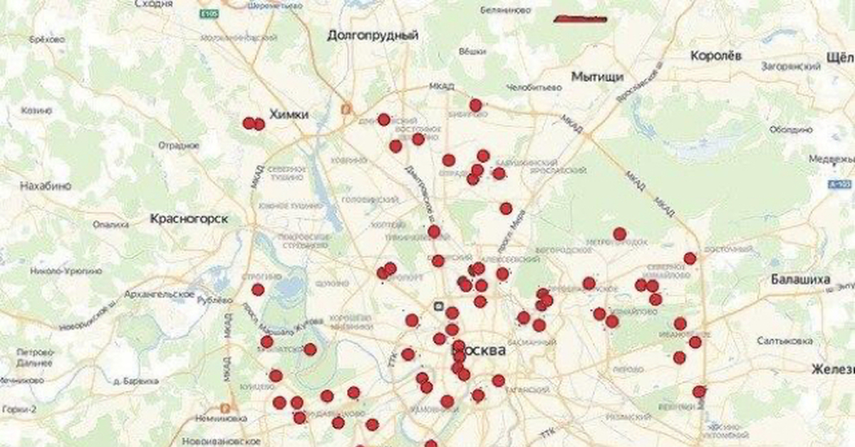 Онлайн карта коронавируса в реальном времени в москве