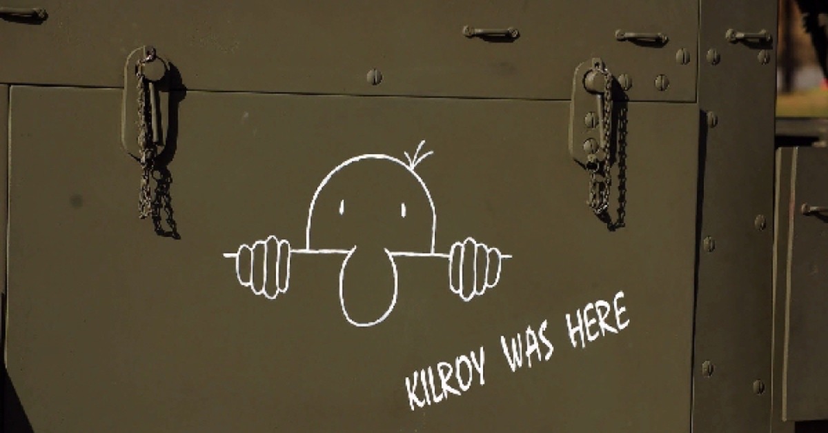 Называется здесь. Kilroy was here 1942 граффити. Kilroy was here граффити. Джеймс килрой. Здесь был килрой.