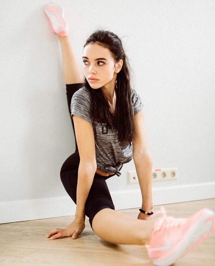 Сербская гимнастка Милена Милачич Девушки, Спорт, Сербия, Художественная гимнастика, Длиннопост