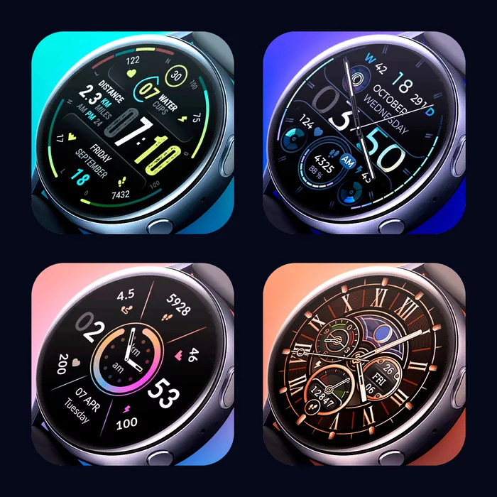 9 months of free time work. I drew exactly 40 dials :) Collected everything in a long post - My, Design, Graphics, Clock, Business, Images, Samsung, Clock face, Watchface, Longpost