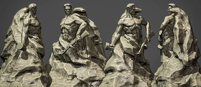 Sculpting the Stand to the Death monument in Blender 2.82 - My, Blender, Evgeny Vuchetich, The Great Patriotic War, Video