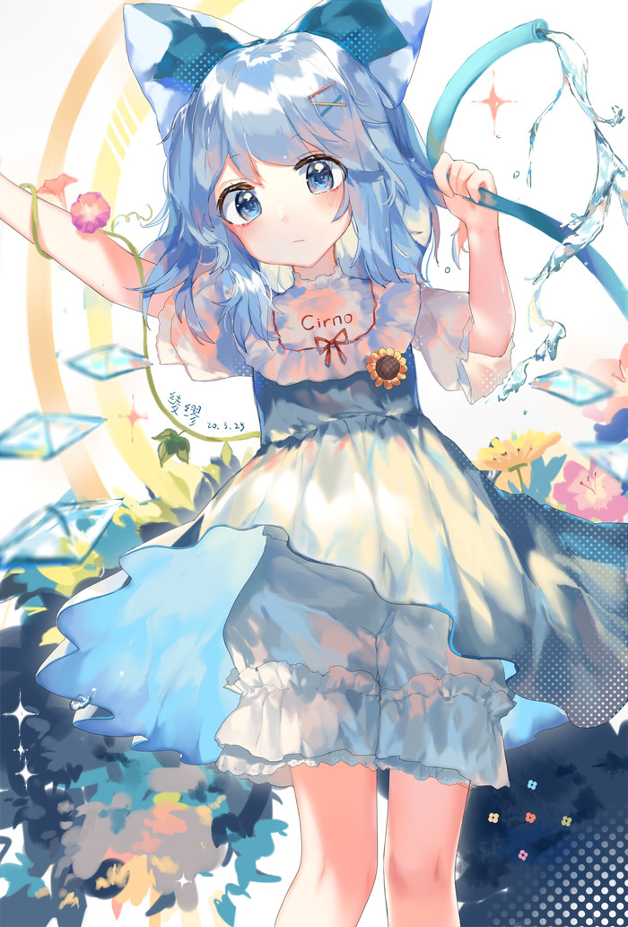 Cirno Touhou, Cirno, Anime Art, ,  , Ling mou