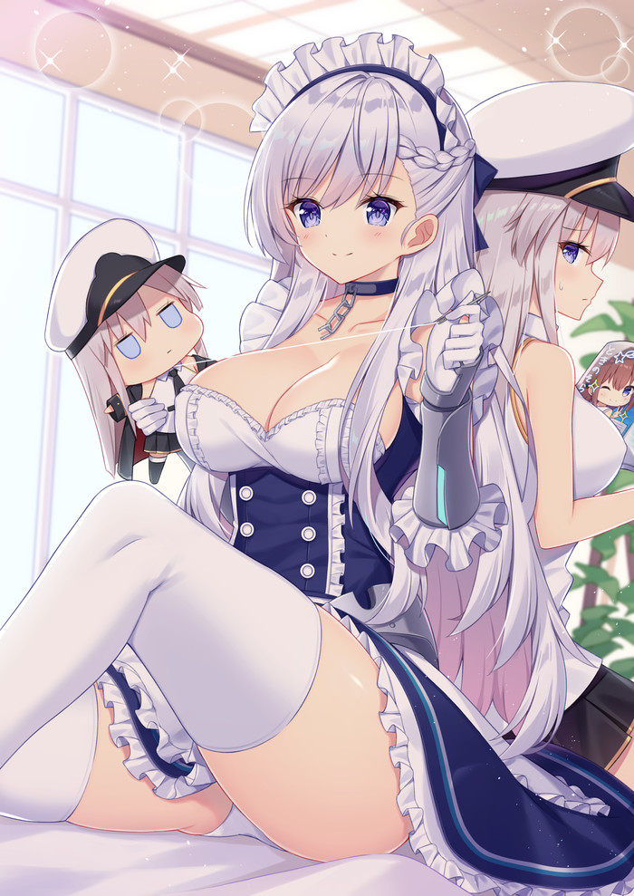 Belfast & Enterprise , Anime Art, Azur Lane, Belfast, Enterprise (Azur Lane), 