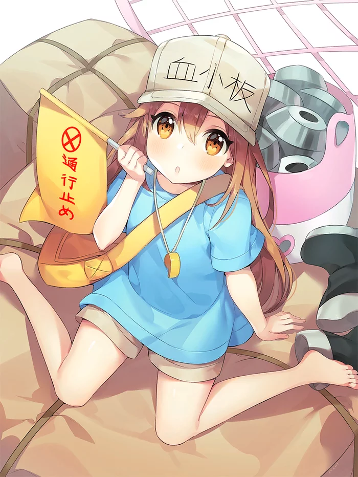 Platelet-chan - Hataraku Saibou, Platelet, Anime Art, Аниме