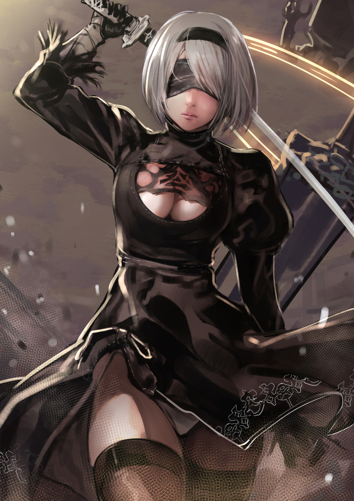 Yorha 2b , Game Art, Nier Automata, NIER, , Yorha unit no 2 type B