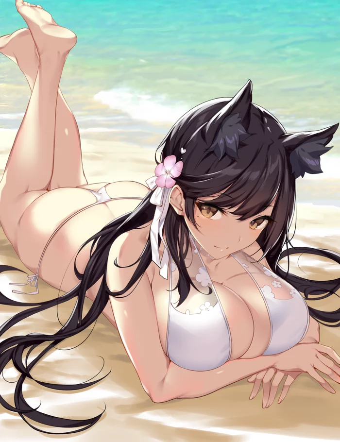 Atago - NSFW, Azur Lane, Atago, Игры, Арт, Эротика, Сиськи, Anime Art