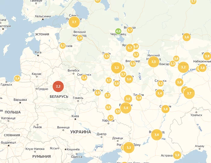 Yandex has developed a self-isolation index - Coronavirus, Yandex., Cards, Republic of Belarus