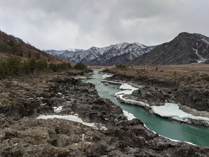 Katun, Oroktoy Bridge - My, Katun, Altai Republic, Longpost, Oroktoi Bridge