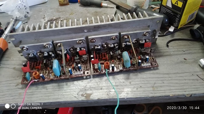 Radio equipment terminals u-101 stereo - My, Amplifier, Radio engineering, Details, Connection problem