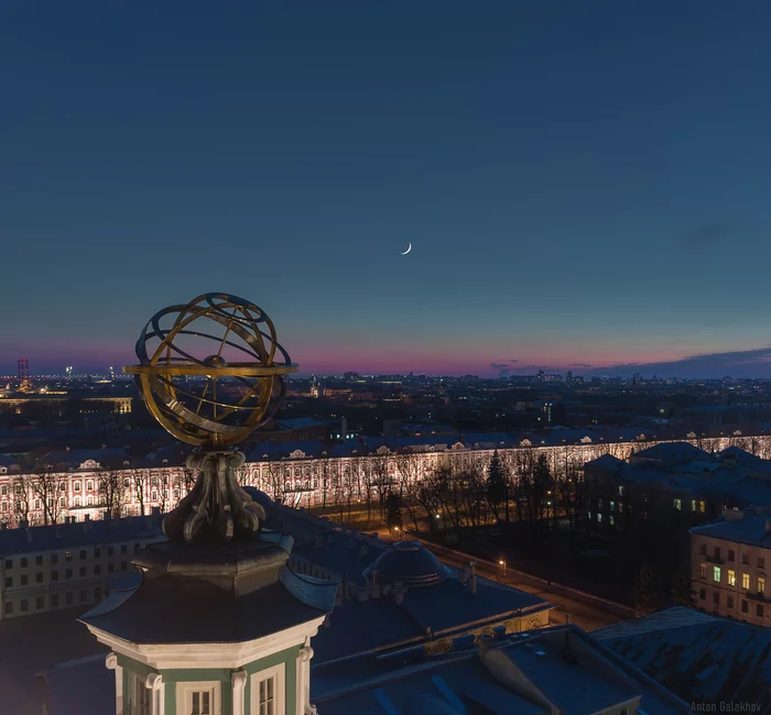 Spring evening in St. Petersburg - My, Saint Petersburg, Kunstkamera, Evening, Spring, The photo, Quadcopter