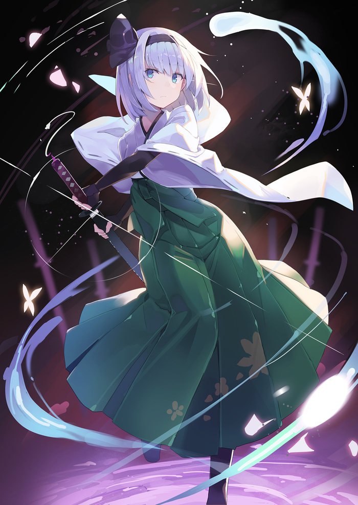 Konpaku Youmu Touhou, Konpaku Youmu, Anime Art, ,  , Rin falcon