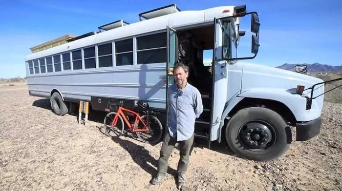 An old school bus gets a second life as a cozy caravan - Bus, Lodging, With your own hands, House on wheels, Longpost