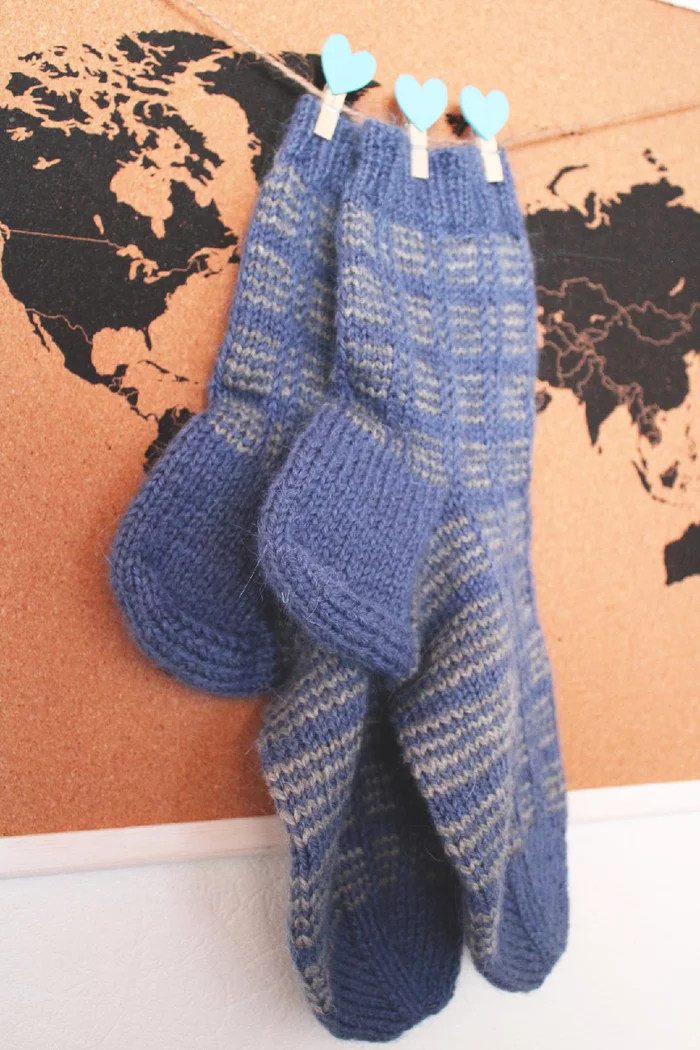 Wool socks - My, Needlework without process, With your own hands, Needlework, Socks, Heat, Knitting, Cosiness, Longpost