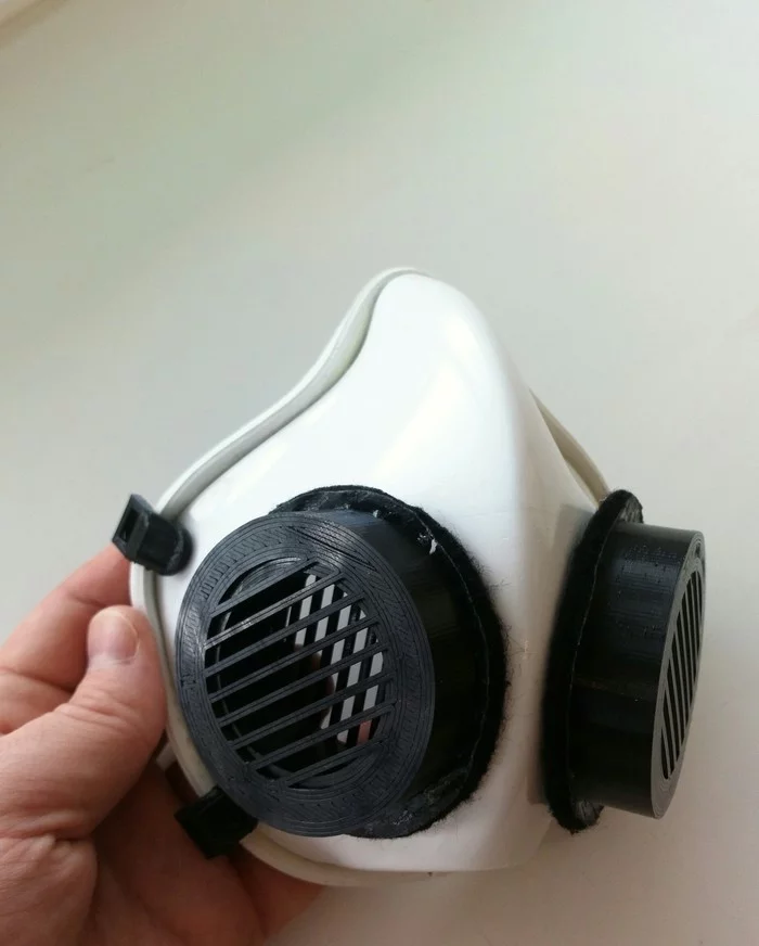 Another respirator on a 3D printer - My, Respirator, 3D печать, Mask, Filter, Apocalypse, Video, Longpost