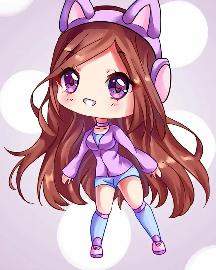 Чиби арт - Моё, Chibi, Anime Art, Арт, Чиби