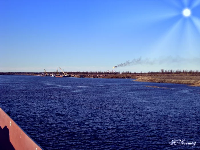 R. Bolshaya Kheta, Vankor. - My, River, Water, Nature, Gas production