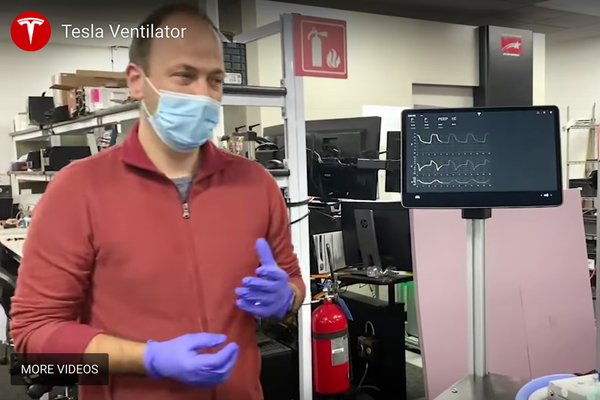 Tesla собирает аппараты ИВЛ из автомобильных деталей