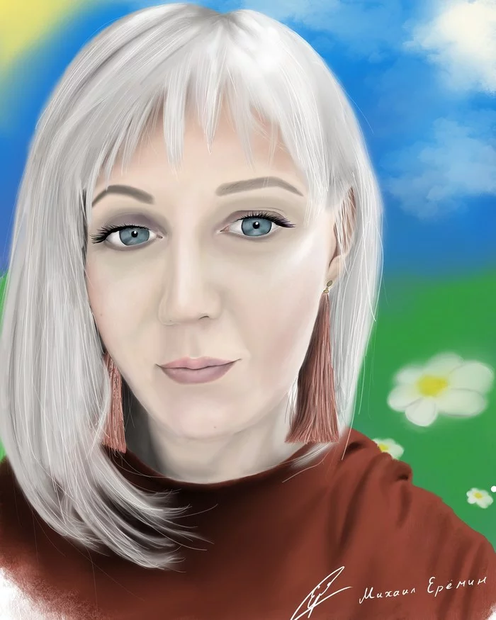 Digital art, iPad pro 11. Number 1 - My, Ipad PRO, Digital drawing, Procreate, Art