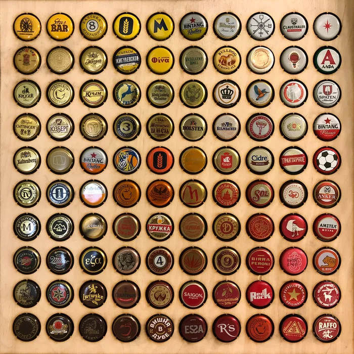 Collection of beer caps - My, Collection, Lids, Traffic jams, Longpost