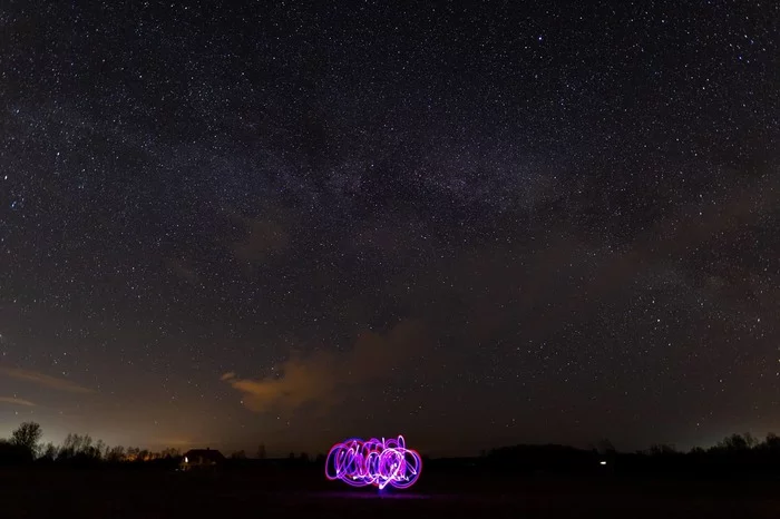 First or second, what do you think? :) - My, Astrophoto, I want criticism, Latvia, Canon6d, Milky Way, All beaver