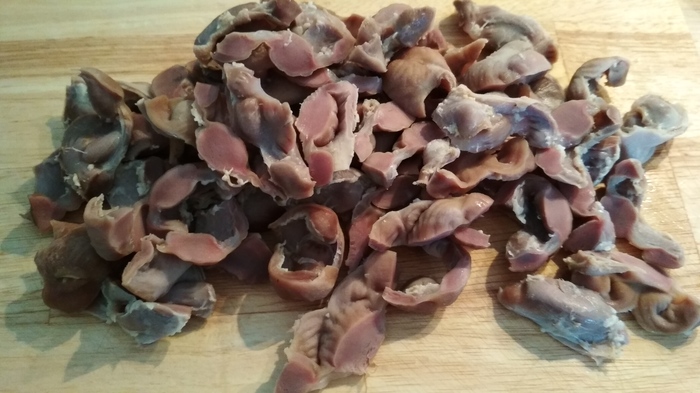 Пожарить желудки с овощами