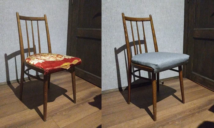 Two chairs and self-isolation - My, Padding, Furniture, Repair, Chair, Longpost, Self-isolation