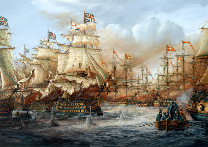 Джентльменская честь Дания, Англия, Война, Морские сражения, 1801, Длиннопост, Адмирал Нельсон