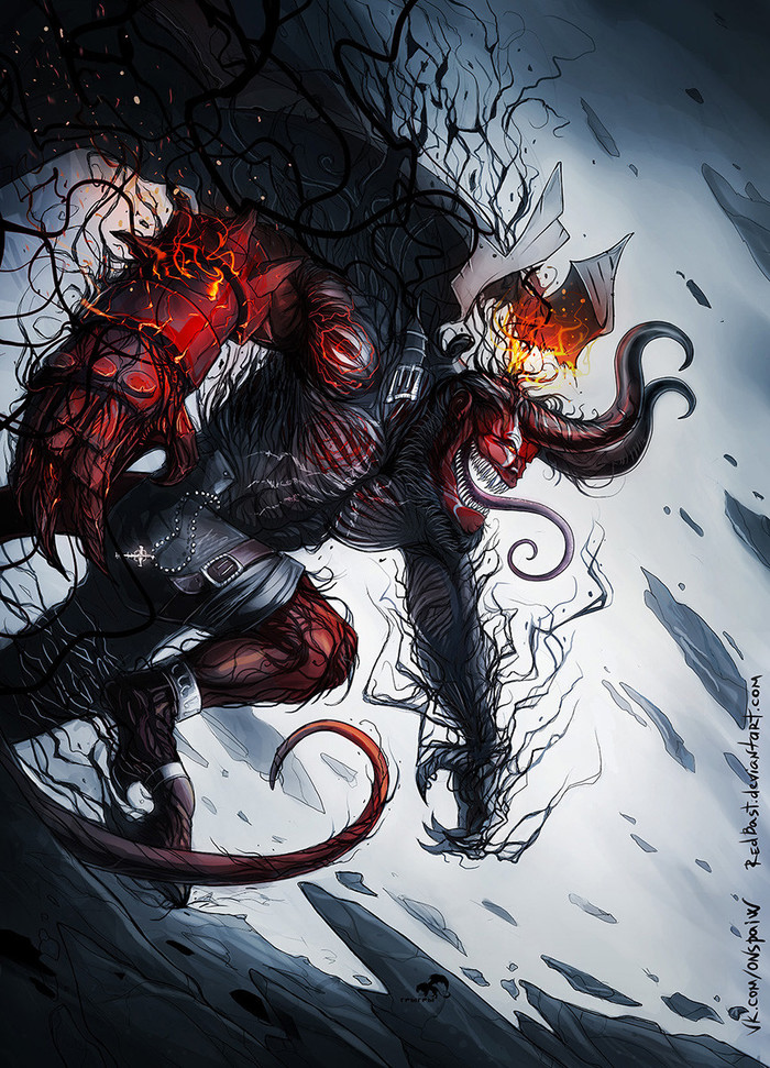 Hellboy x Venom , , Marvel, , , Mike Mignola