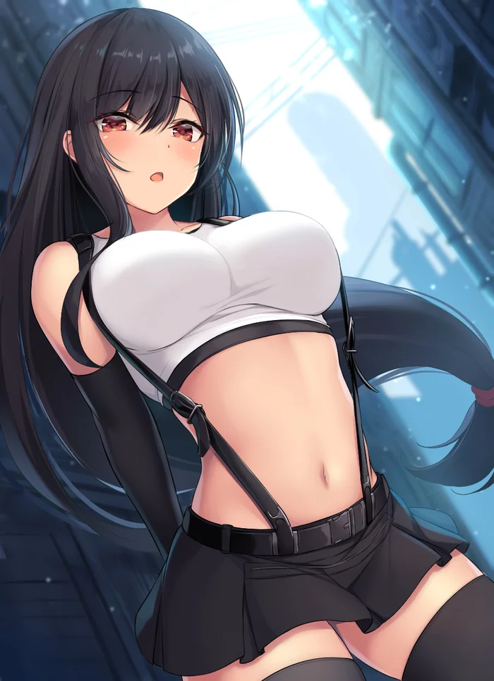 Tifa - Аниме, Anime Art, Tifa Lockhart, Final Fantasy, Грудь