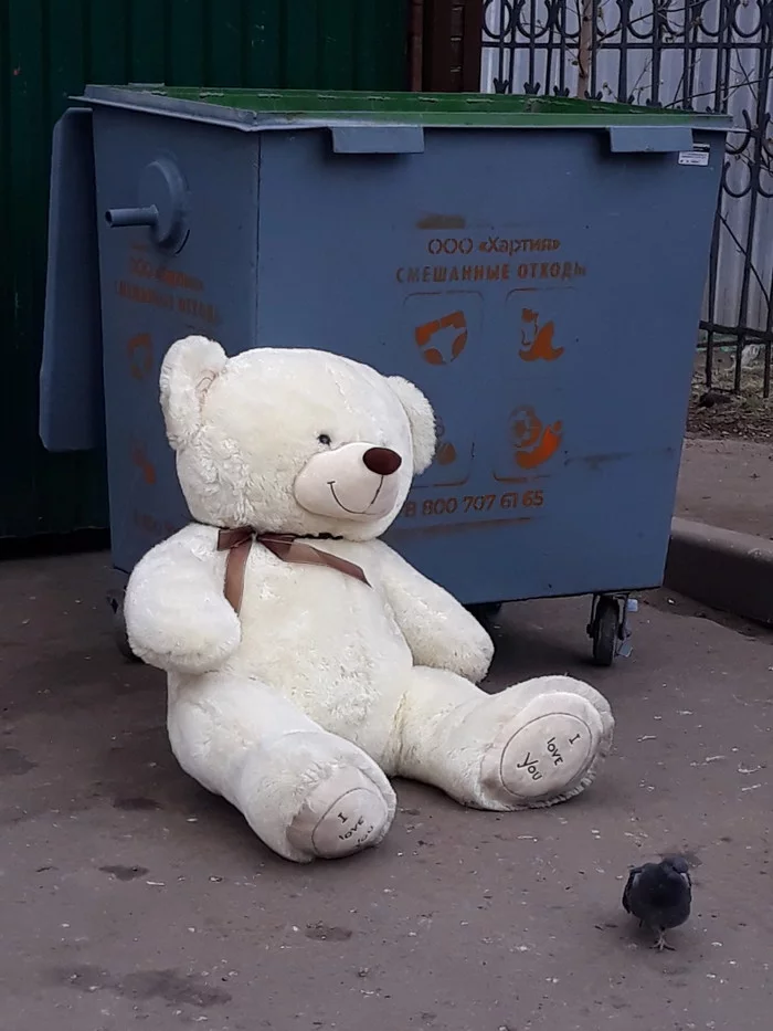 Abandoned bear - My, Ejection, Toys, Loneliness, Longpost