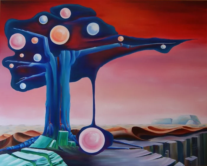 Strata - My, Oil painting, Modern Art, Surrealism