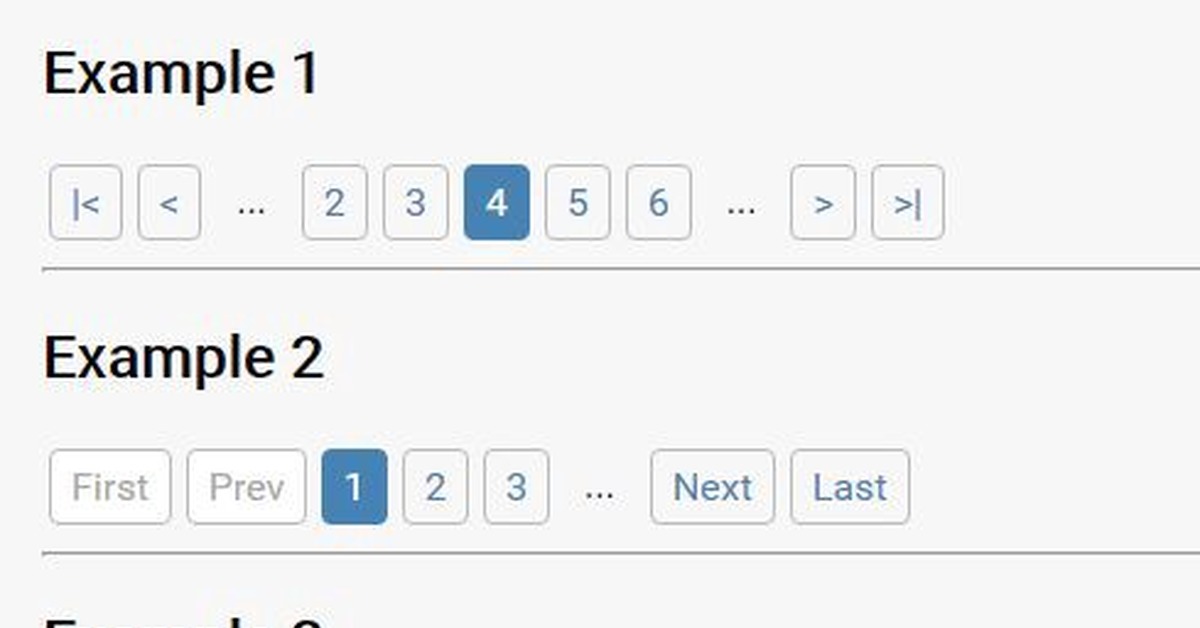 Bootstrap pagination