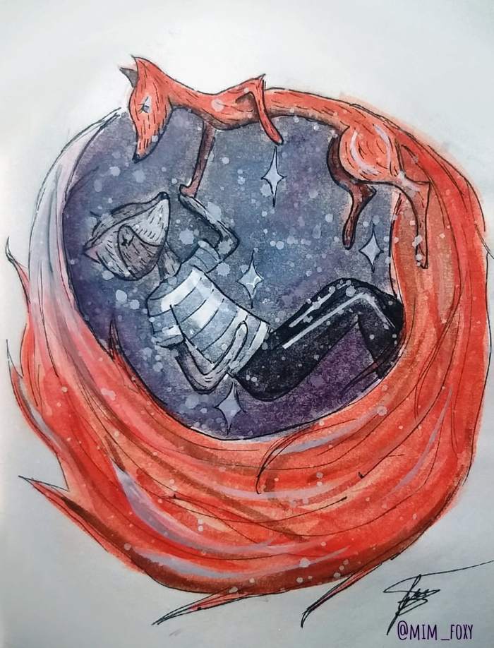 SPACE - My, Self-taught artist, Mixed media, Beginner artist, Milota