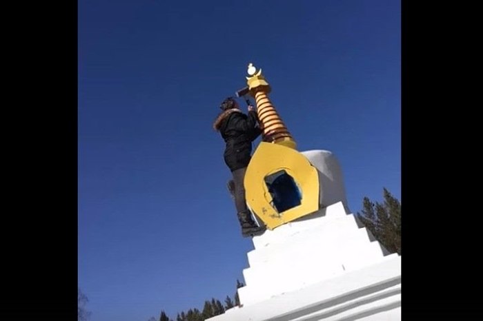 Sorry for the destruction of the Buddhist Stupa - My, Buddhist Stupa, Forgiveness