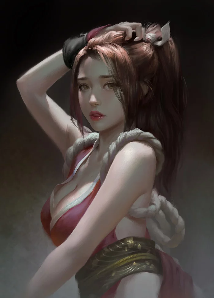 Mai Shiranui - Mai Shiranui, Art, Game art, Fan art, The king of fighters, Girls, Ley Bowen