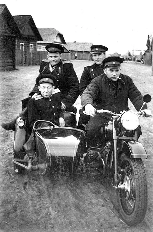 Cool guys on a cool bike - K-750, Motorcycle Dnepr, Militia, the USSR